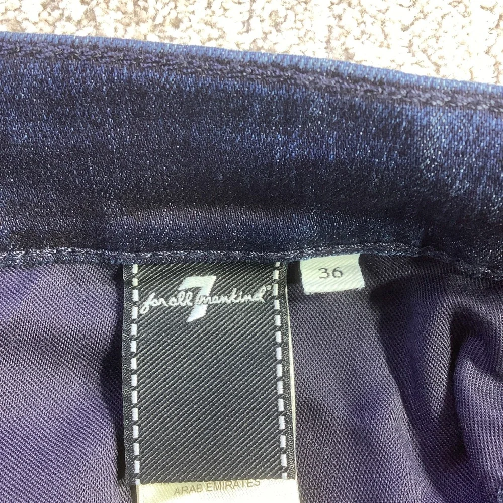 7 For All Mankind Mens The Straight Airweft Denim Jeans Proper Blue 36 x 34 NWT